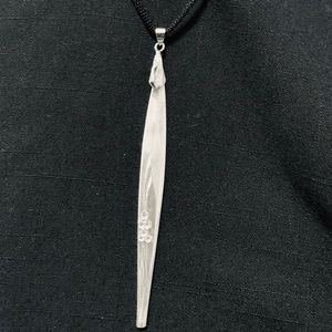 Sterling Silver Antique Knife Pendant